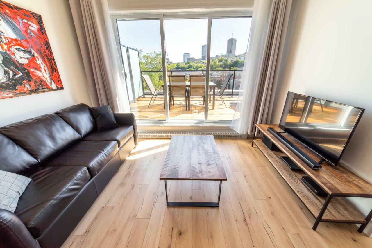 Aux Havres Urbains - Le Penthouse Du Kameleon Apartamento Quebeque Exterior foto